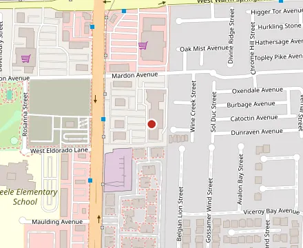 Map showing Poke Poku Hawaiian Poke Bar