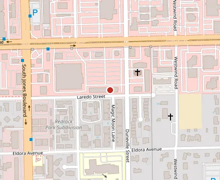 Map showing Blue Ox Tavern