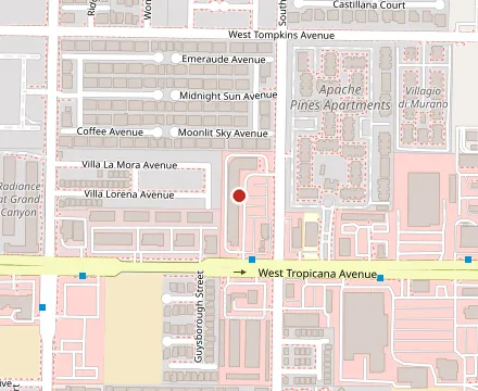 Map showing Juan's Flaming Fajitas & Cantina - Tropicana
