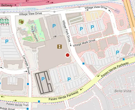 Map showing Borracha Mexican Cantina