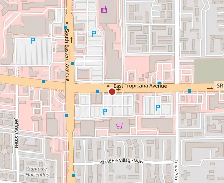 Map showing Cevicheria El Diamante