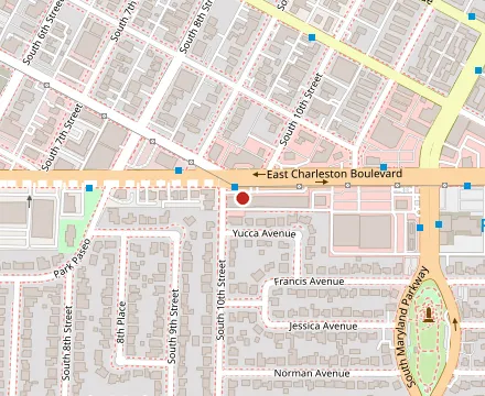 Map showing Esmeralda's Cafe