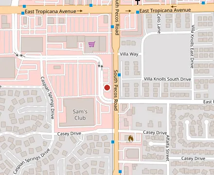 Map showing CHINO'S Mexican Kitchen