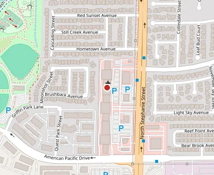 Map showing DJs All American Tavern