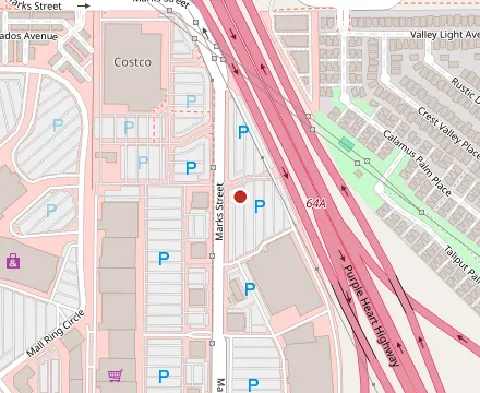 Map showing Sanchez Tacos