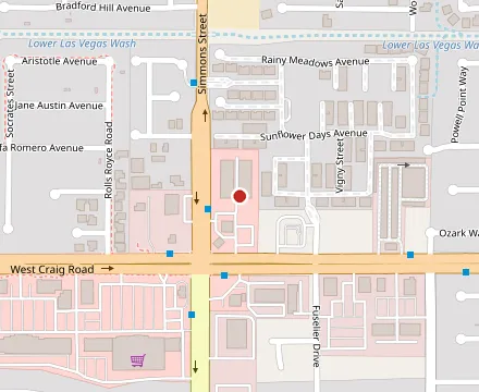 Map showing Los Gorditos Mexican Food