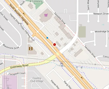 Map showing Friendly Donut House