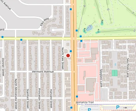 Map showing Dulce Donuts