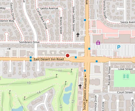 Map showing Master Donuts