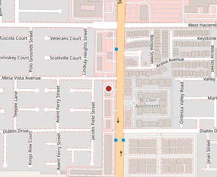 Map showing LV Donuts
