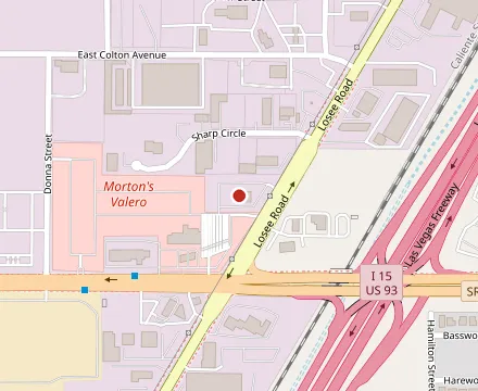 Map showing SNS Diner BBQ