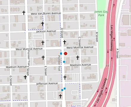 Map showing Annie's Kitchen