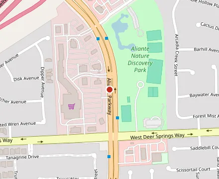 Map showing Waffles Café