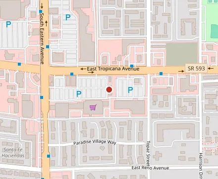 Map showing El Toque del Sabor