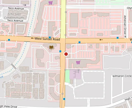 Map showing Fisher’s Deli (formerly Weiss Deli)