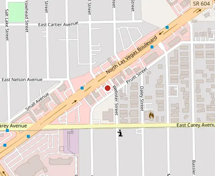 Map showing Mariscos Aguachiles Culichi