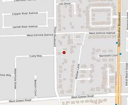 Map showing John Mull's Meats & Road Kill Grill