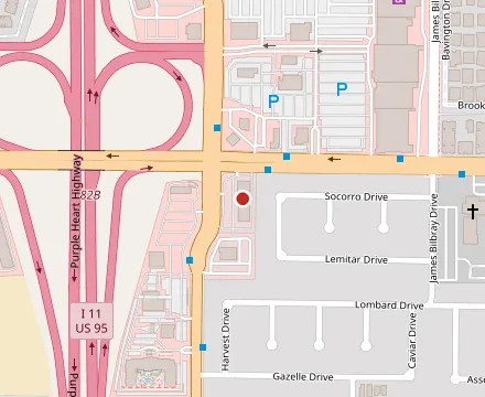 Map showing Pin Kaow Thai Restaurant Rainbow