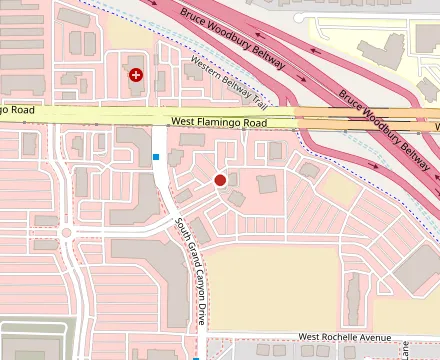 Map showing Giovannis pizzeria & mediterranean Grill
