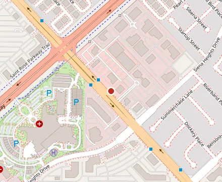 Map showing Sushi Hero