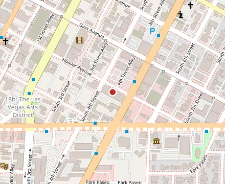 Map showing Guerrilla Pizza