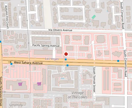 Map showing Solamente Pizza