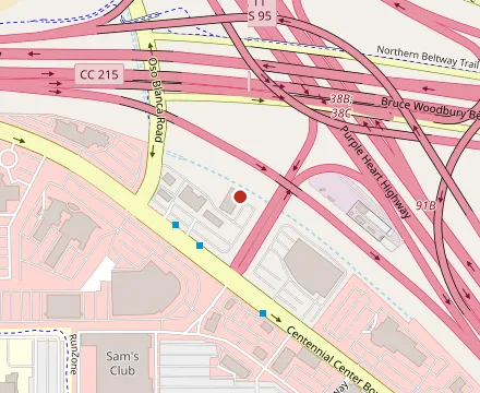 Map showing Meráki Greek Grill - Centennial Center