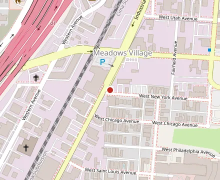 Map showing Stay Tuned Burgers